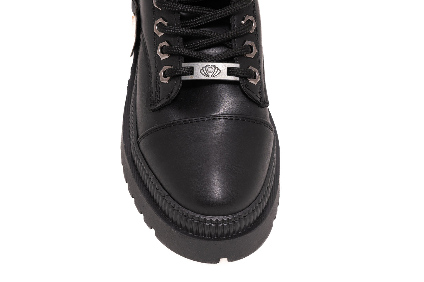 Ghete dama casual piele ecologica LONDON 9040-19 negru box