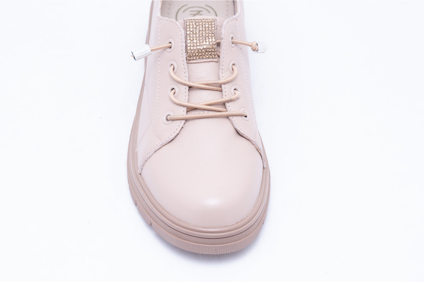 Women's casual shoes made of genuine leather FORMAZIONE 23726 apricot