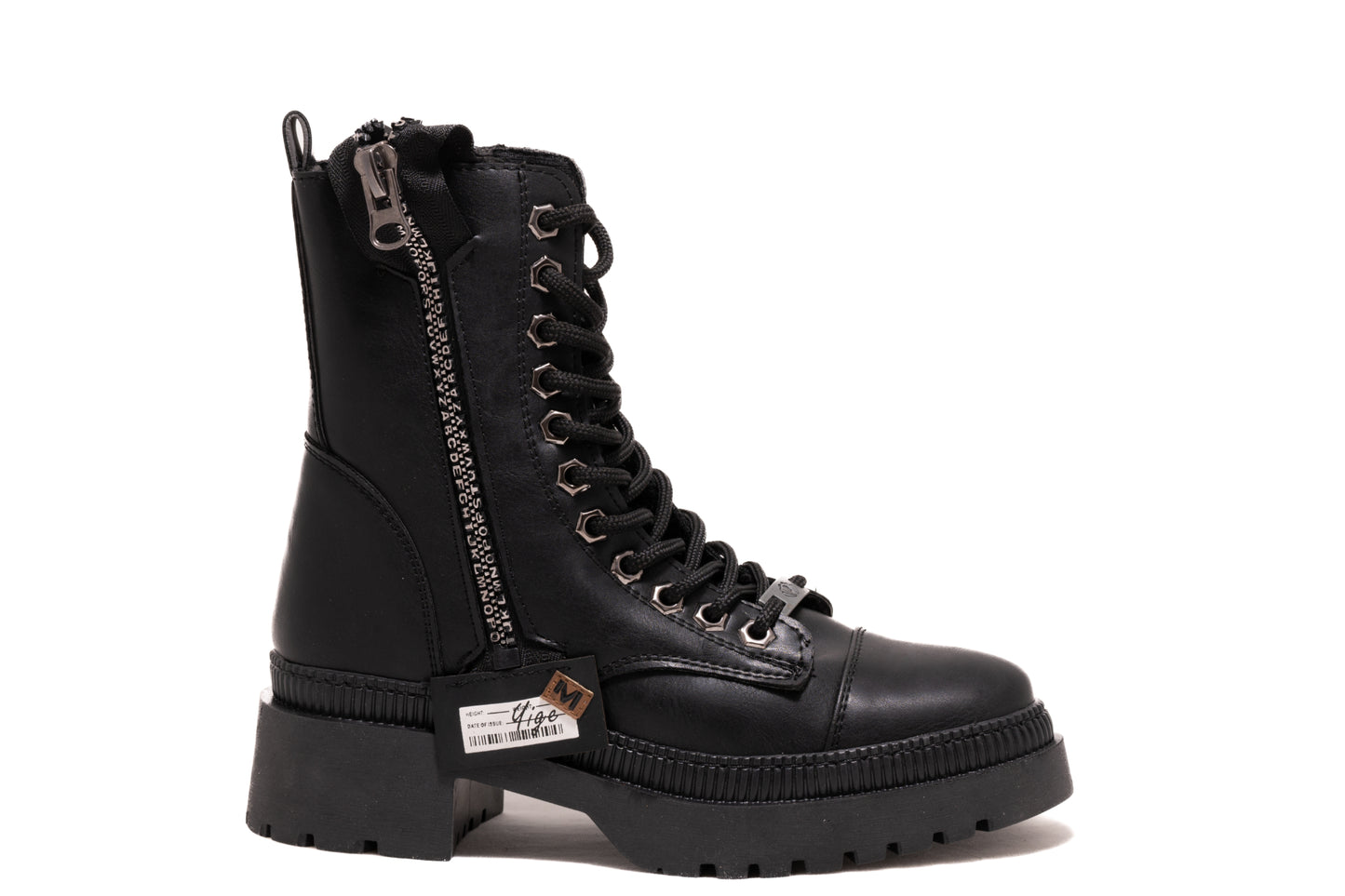 Ghete dama casual piele ecologica LONDON 9040-19 negru box