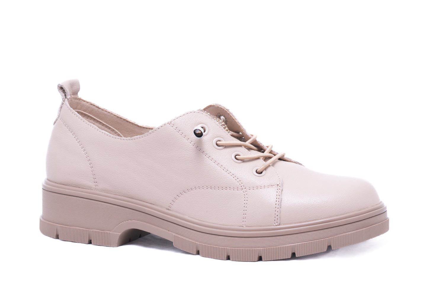Women's casual shoes made of genuine leather FORMAZIONE 23726 apricot