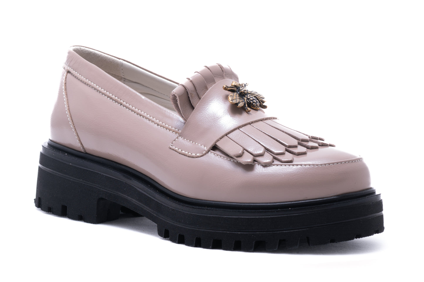 Pantofi dama casual piele naturala DYANY 2305 bej lac