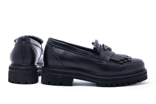Pantofi dama casual piele naturala DYANY 2305 negru box