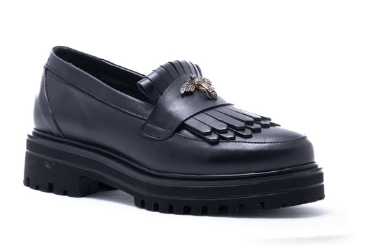 Pantofi dama casual piele naturala DYANY 2305 negru box