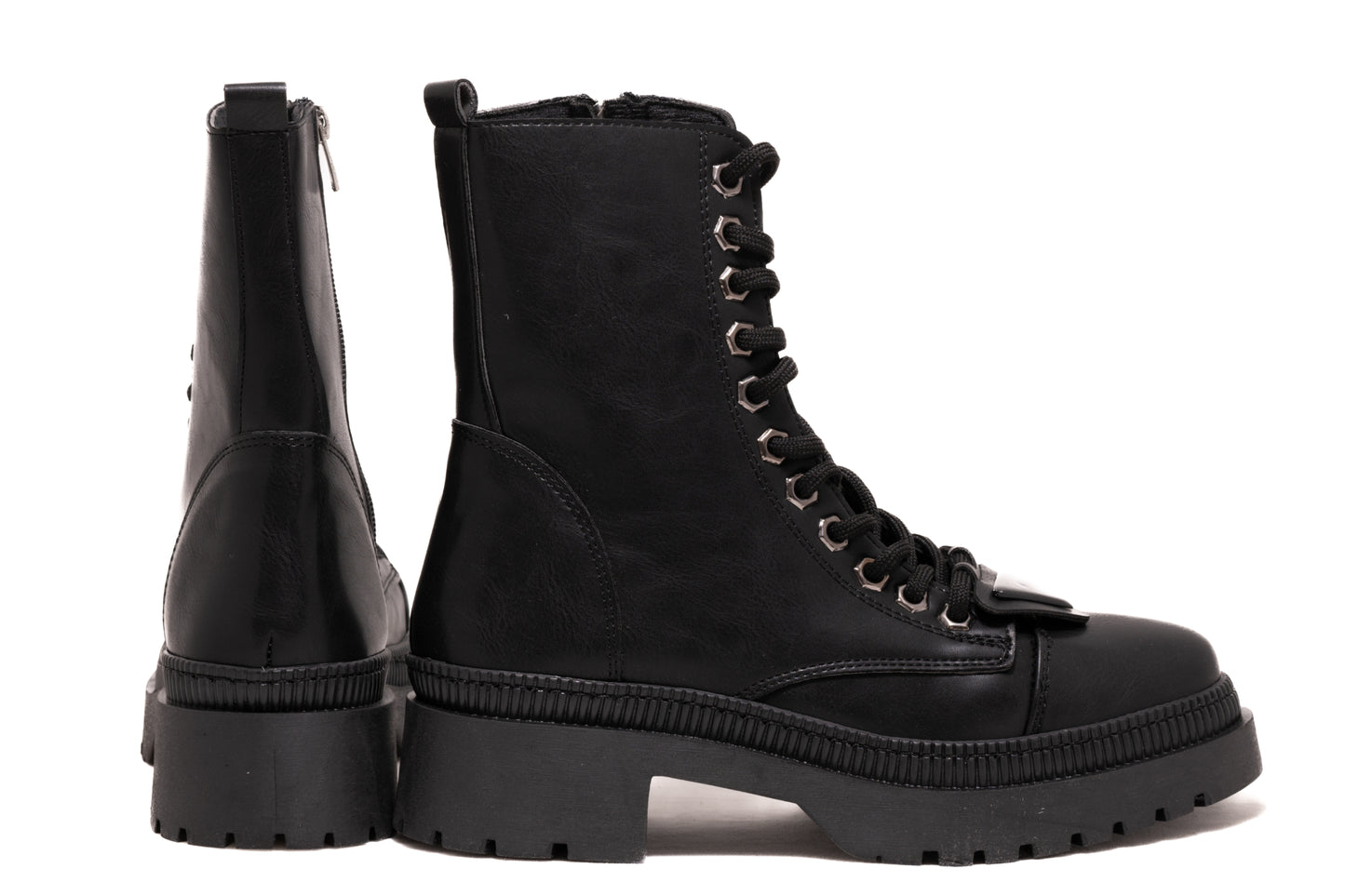 Women's casual boots in eco-leather LONDON 9088-19 black box