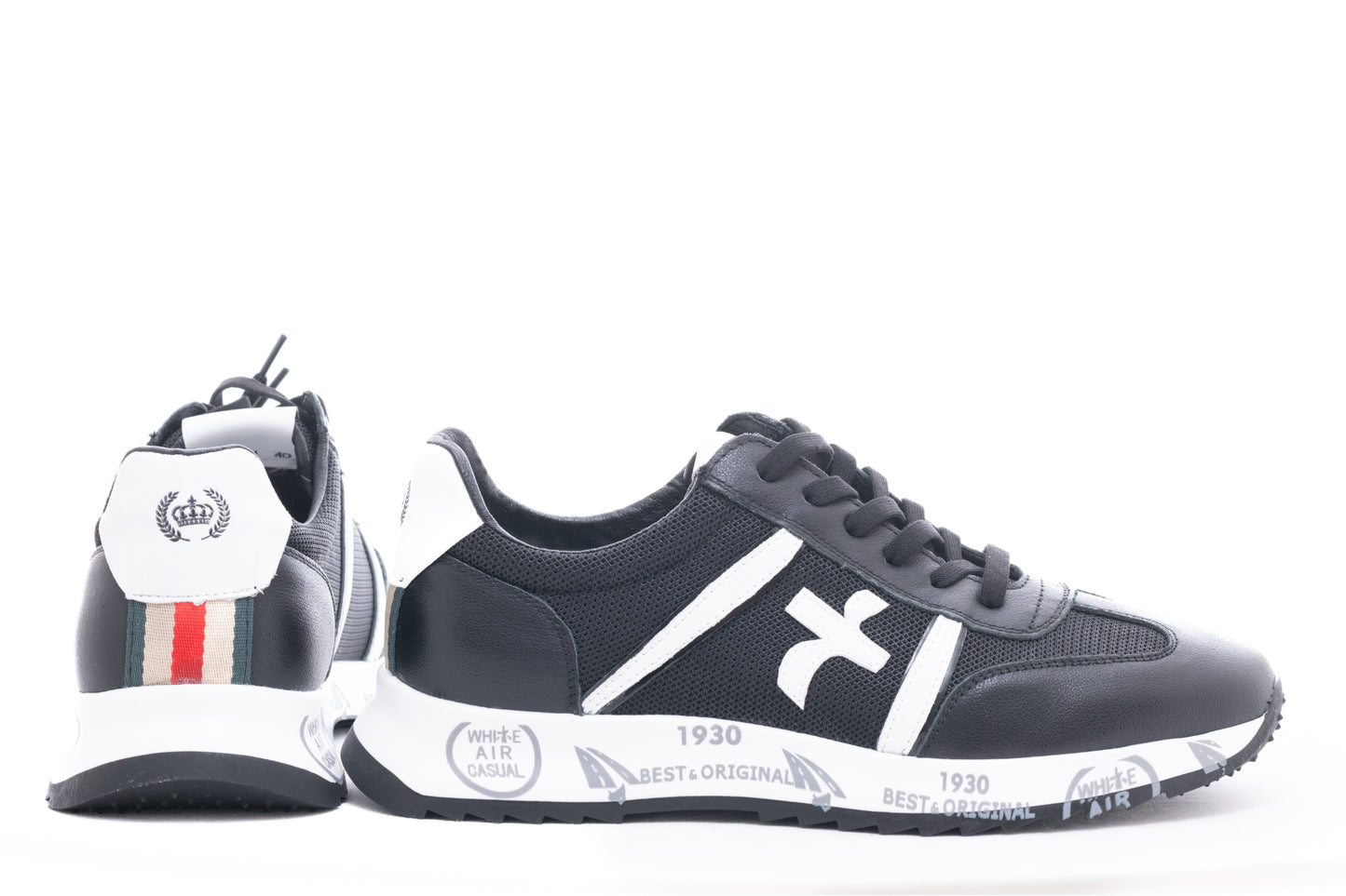 Men's casual shoes made of genuine leather FRANCO GERARDO 2221 black