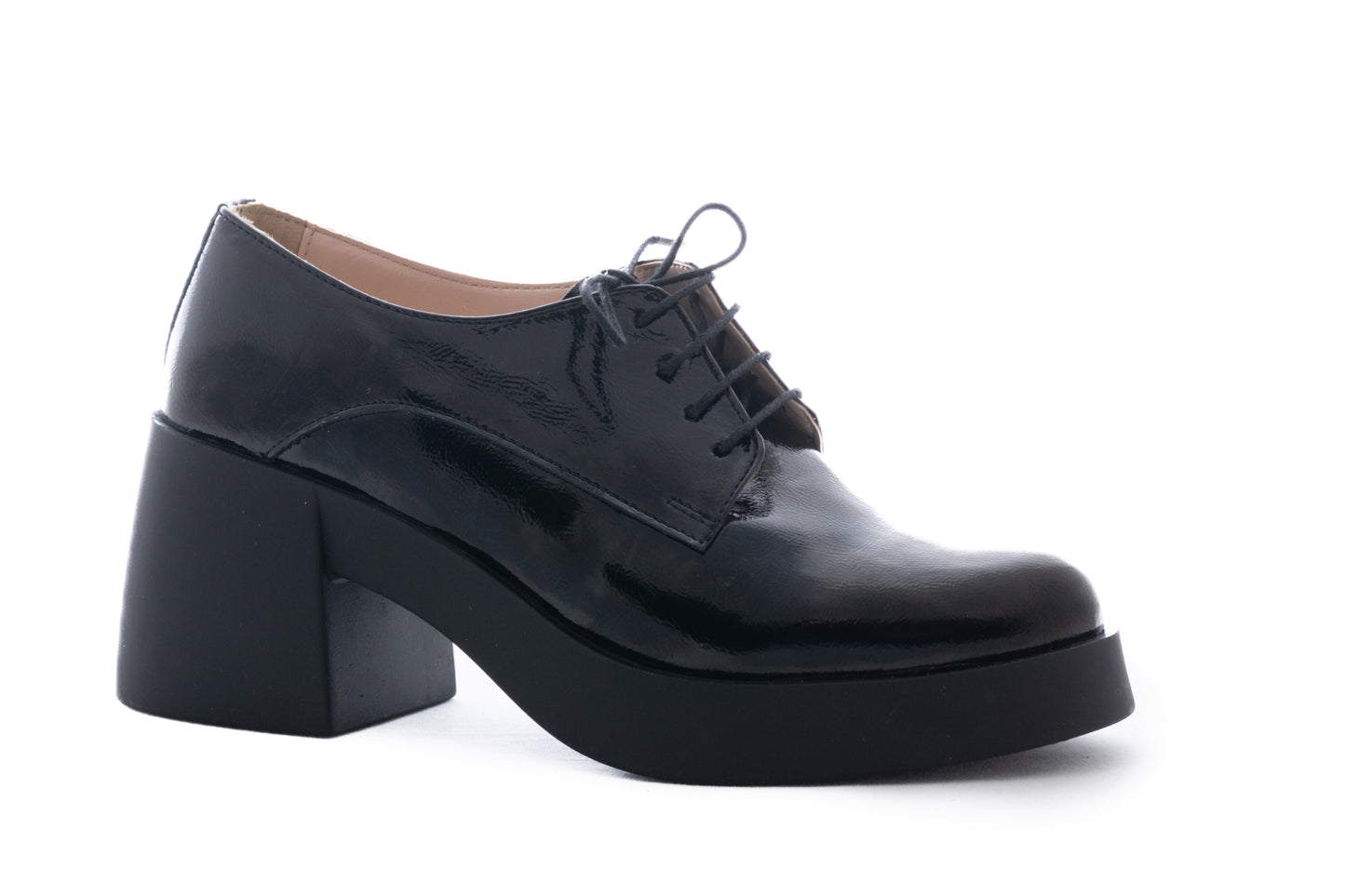 Pantofi dama casual piele naturala PERLA 903 negru lac