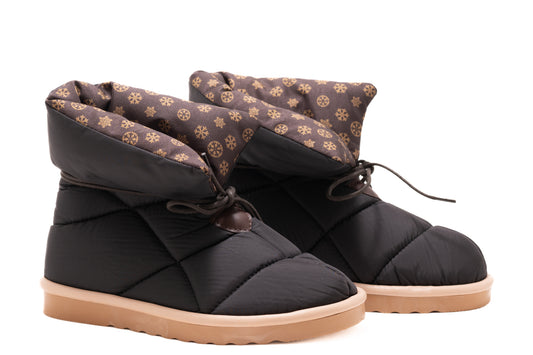 Ghete dama casual piele ecologica LONDON 701-16 negru