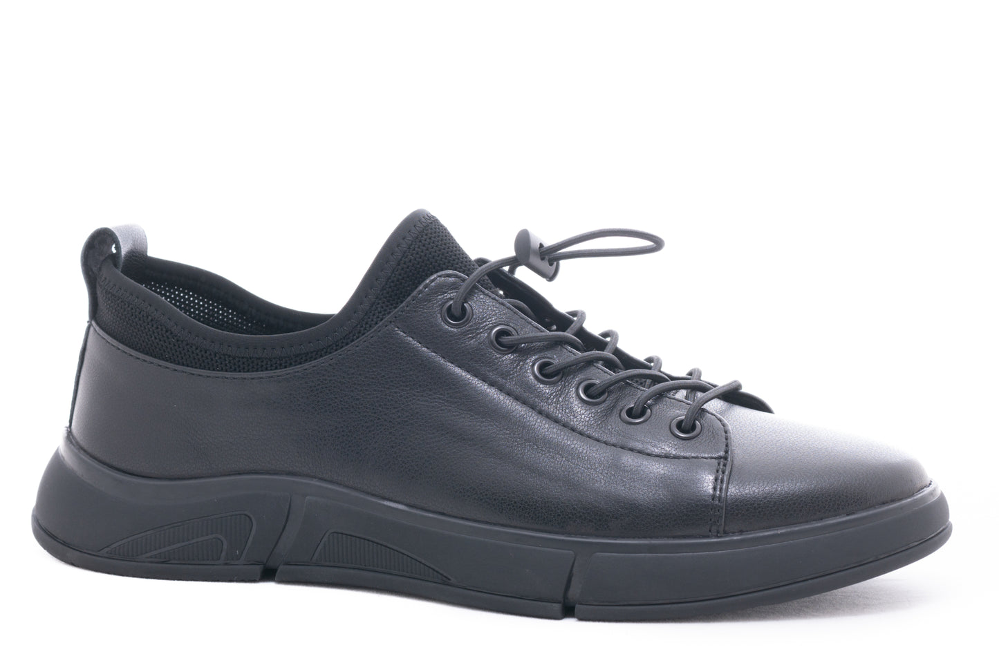 Men's casual shoes made of genuine leather MELS D 114 black