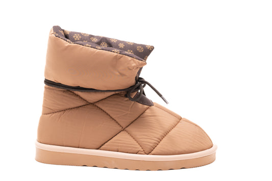 Ghete dama casual piele ecologica LONDON 701-16 bej