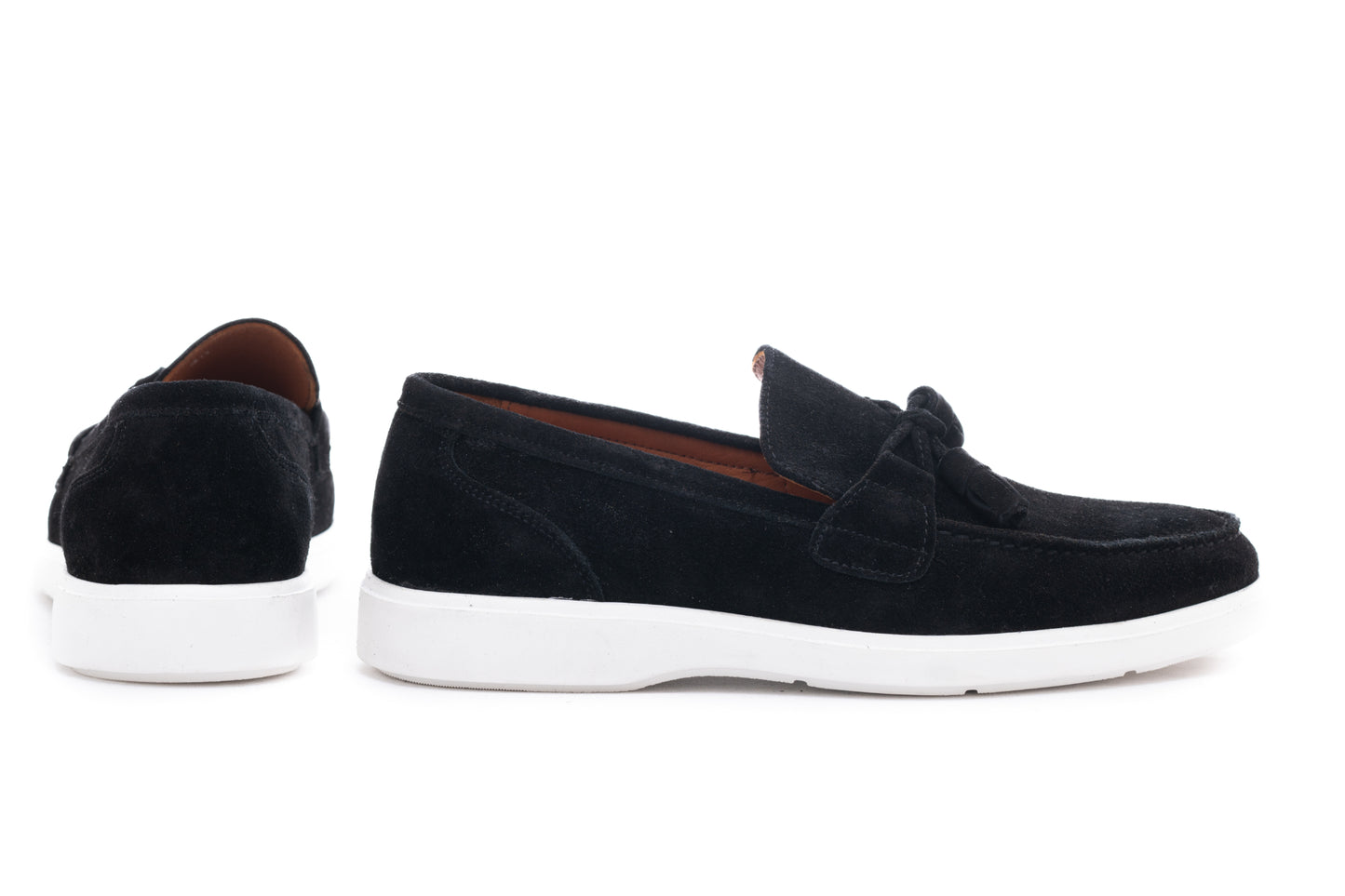 Men's casual loafers natural leather DOGATI 465 black velour