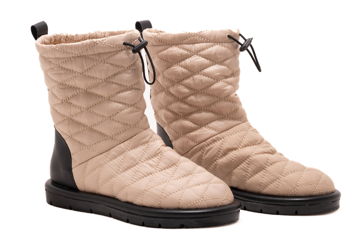 Ghete dama casual piele ecologica LONDON 5161-22 bej