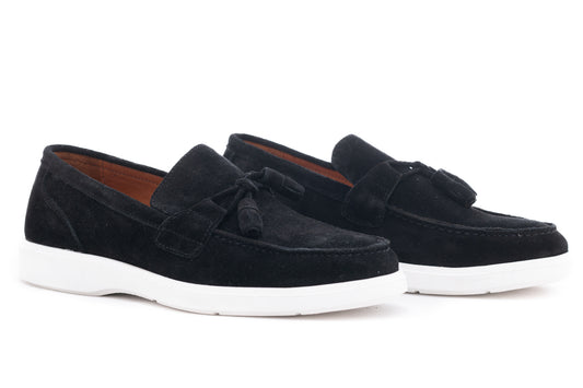 Mocasini barbati casual piele naturala DOGATI 465 negru velur