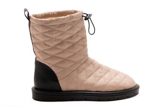 Ghete dama casual piele ecologica LONDON 5161-22 bej
