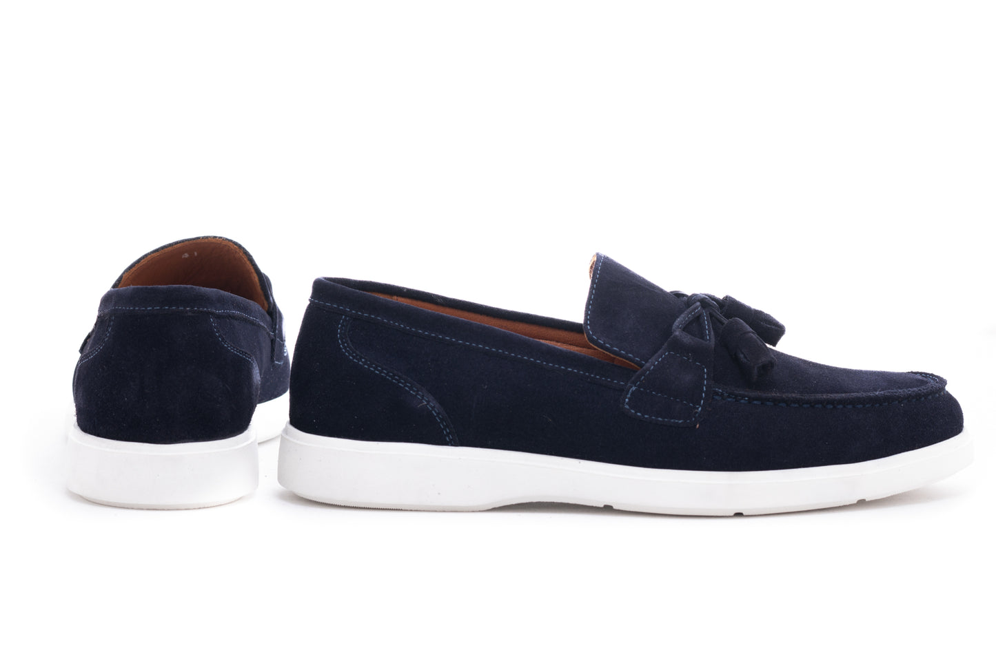 Mocasini barbati casual piele naturala DOGATI 465 bleu velur