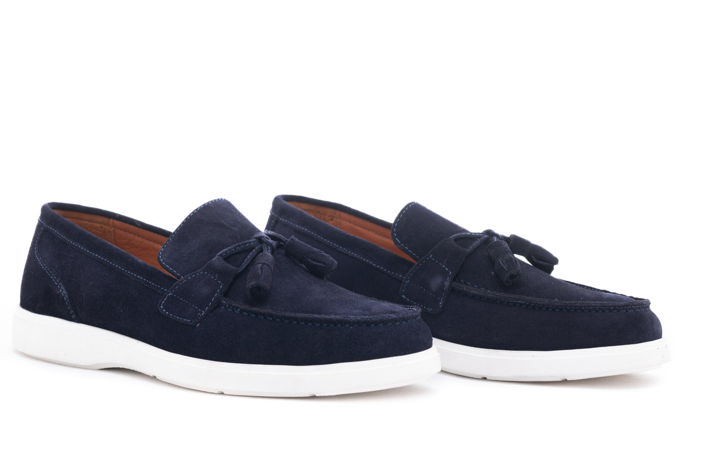 Mocasini barbati casual piele naturala DOGATI 465 bleu velur