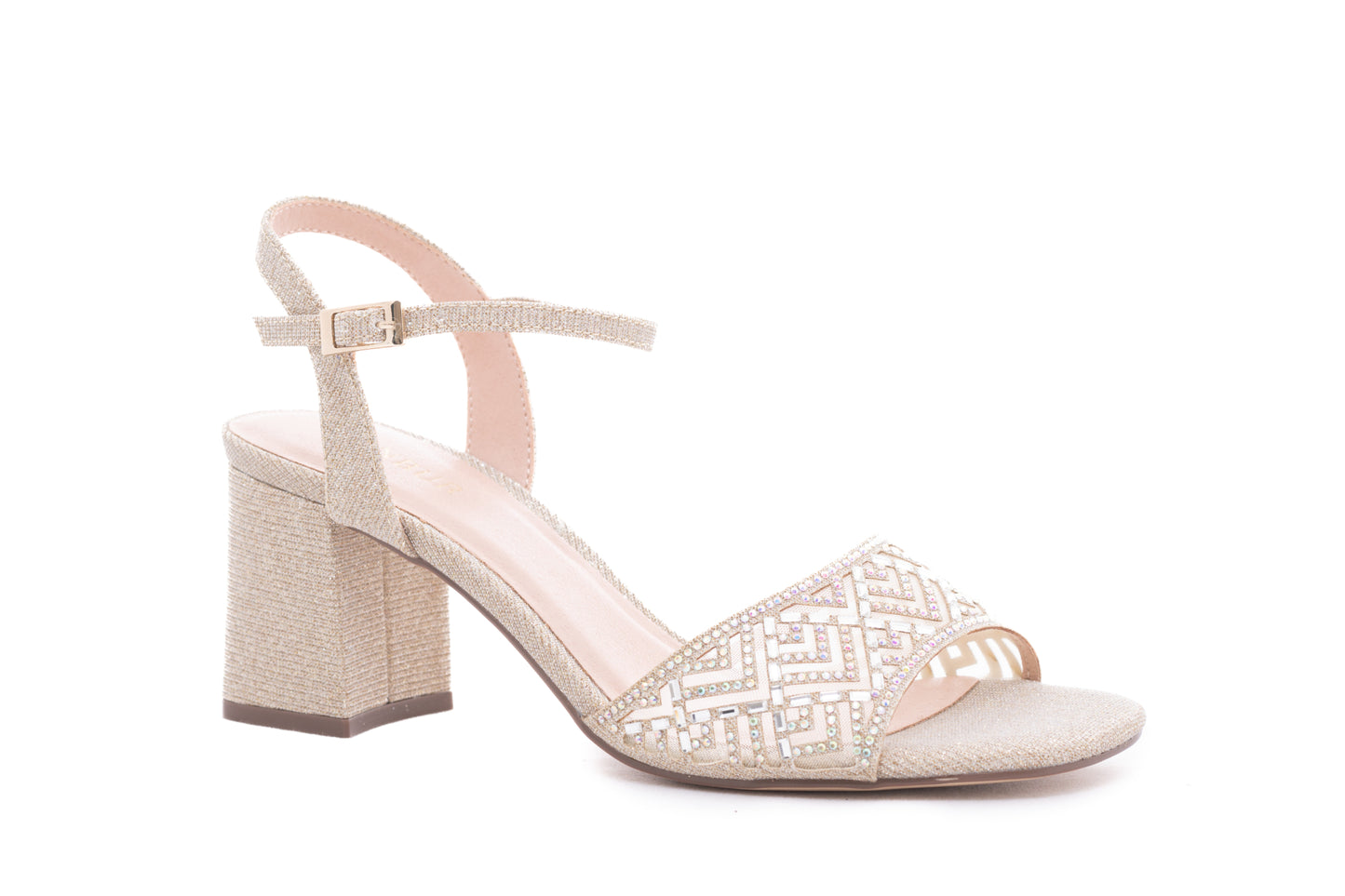 Elegant women's sandals made of eco-leather MENBUR 687 gold