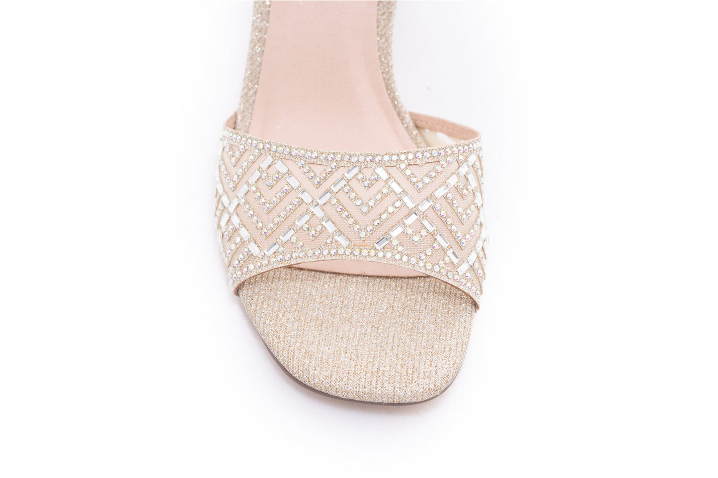 Elegant women's sandals made of eco-leather MENBUR 687 gold