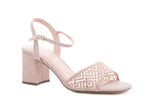 Sandale dama elegante piele ecologica 687 rosa