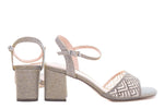 Sandale dama elegante piele ecologica MENBUR 687 grey