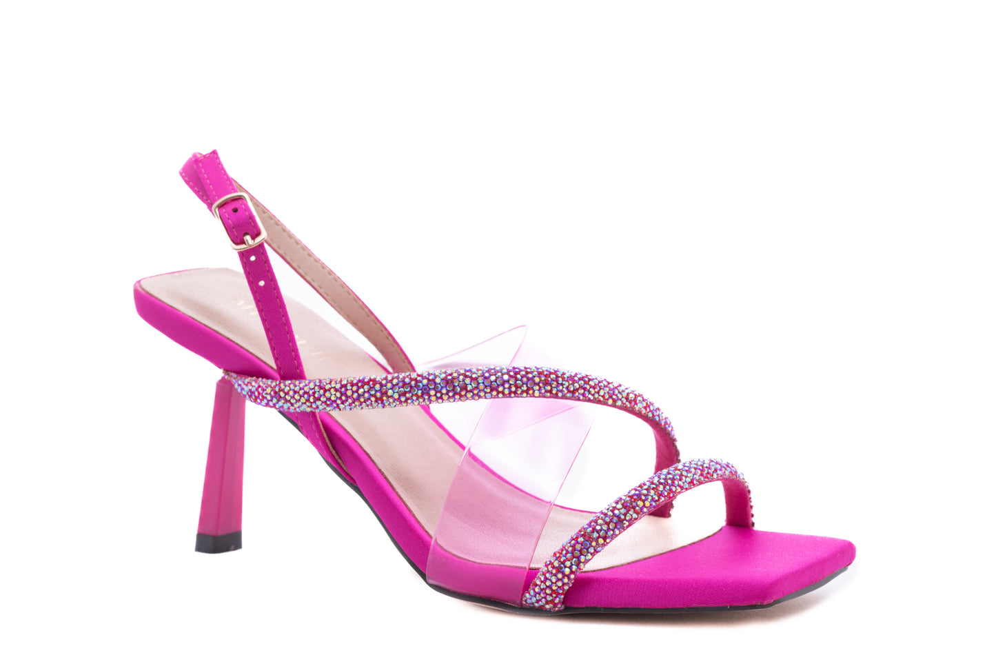 Elegant women's sandals in eco-leather MENBUR 175 cyclamen