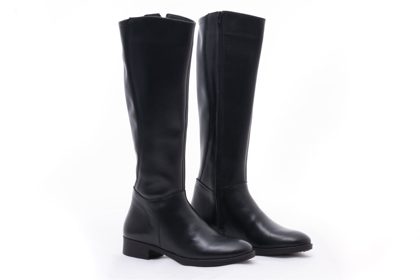 Cizme dama elegante piele naturala FASCINO 1823 negru box