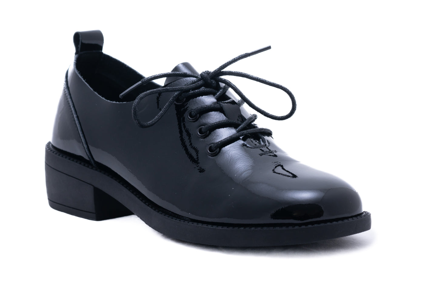 Women's casual shoes made of genuine leather FORMAZIONE 18-1 black