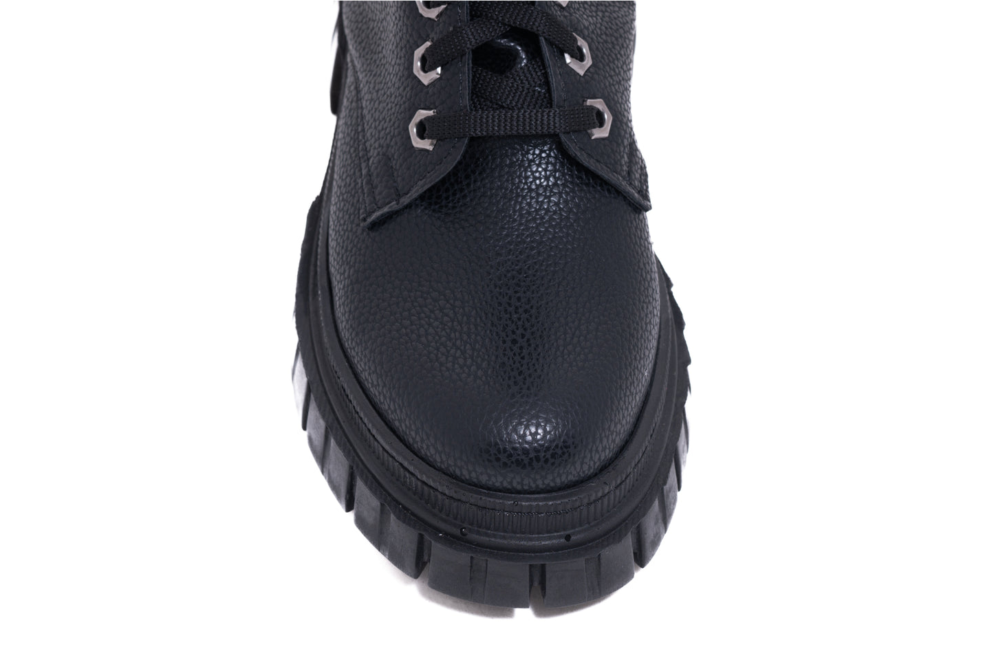 Ghete dama casual piele ecologica LONDON 402-15 negru box
