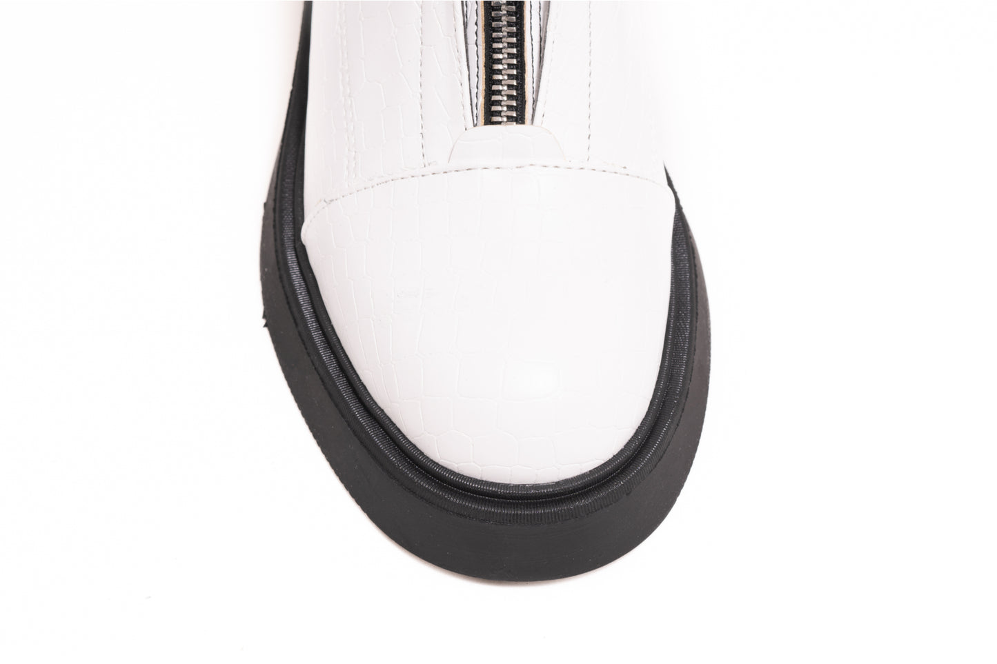 Women's casual boots made of eco-leather LONDON 602-23 white