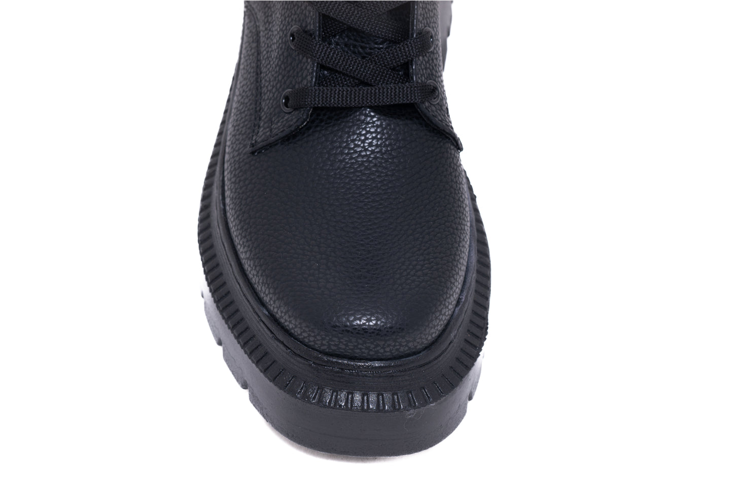 Ghete dama casual piele ecologica LONDON 7005-14 negru box