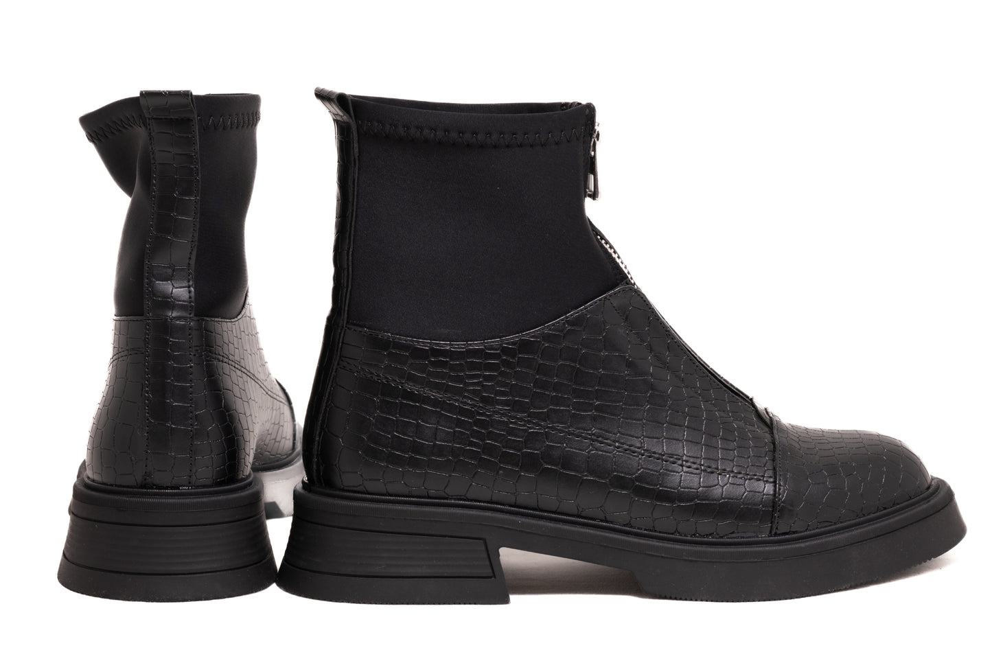 Women's casual boots in eco-leather LONDON 602-23 black box