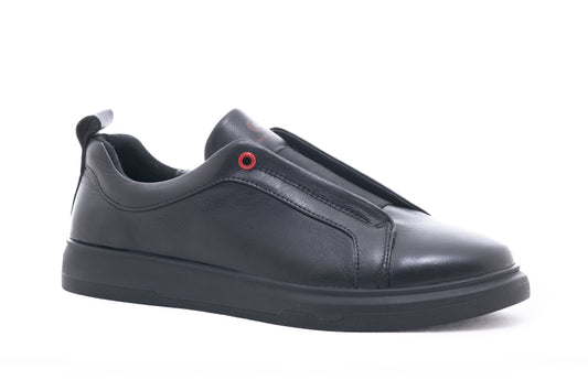 Pantofi barbati casual piele naturala FRANCO GERARDO 1001-1 negru