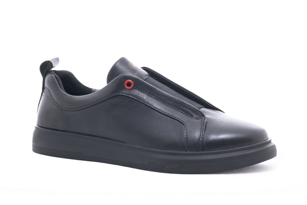 Pantofi barbati casual piele naturala 1001-1 negru