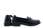 Pantofi dama casual piele naturala Q 115 negru lac
