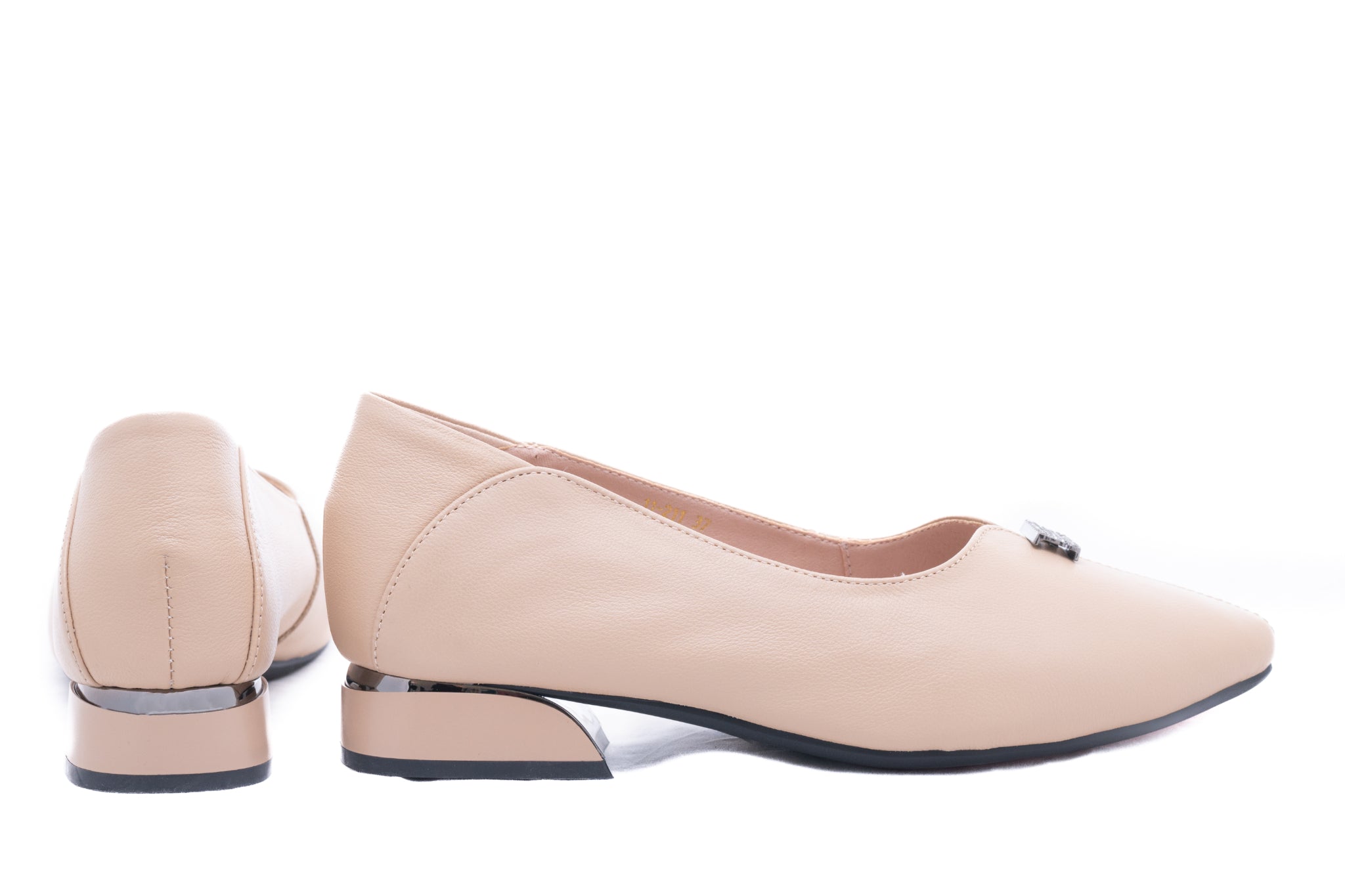 Pantofi dama eleganti piele naturala 11-211 apricot