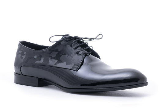 Pantofi barbati eleganti piele naturala 8368 negru lac