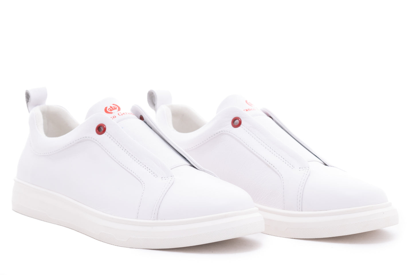 Pantofi barbati casual piele naturala FRANCO GERARDO 1001-1 alb