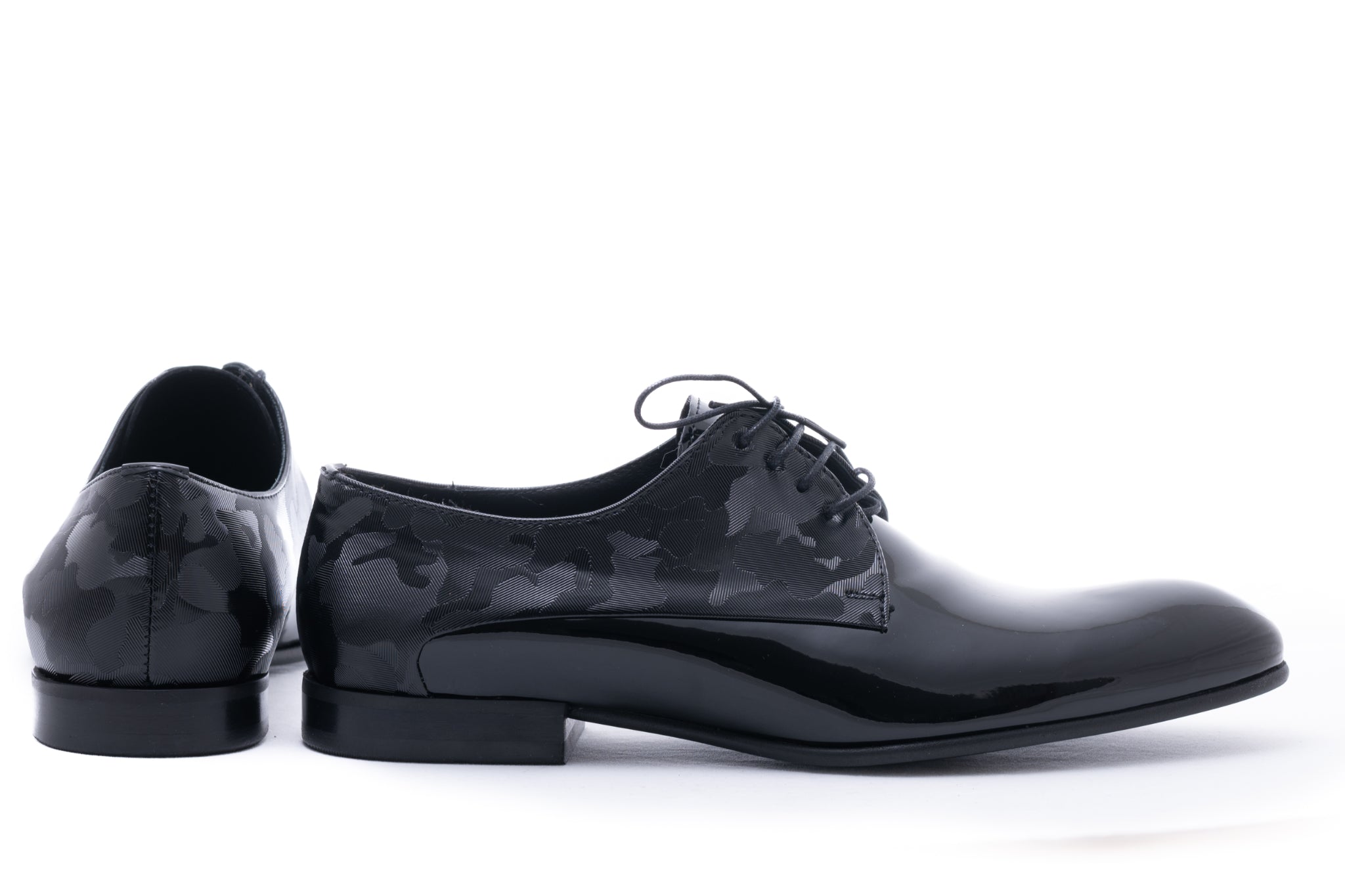 Pantofi barbati eleganti piele naturala 8368 negru lac