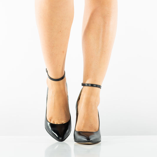 Pantofi dama eleganti piele naturala ANTONIO 29175 negru box