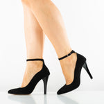 Pantofi dama eleganti piele naturala ANTONIO 29175 negru ant