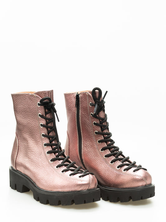 Ghete dama casual piele naturala PREGO 220 biz roze