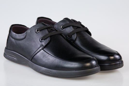 Pantofi barbati casual piele naturala MELS 9116 negru
