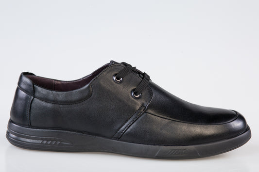 Pantofi barbati casual piele naturala MELS 9116 negru