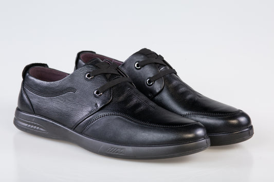 Pantofi barbati casual piele naturala MELS 99105 negru