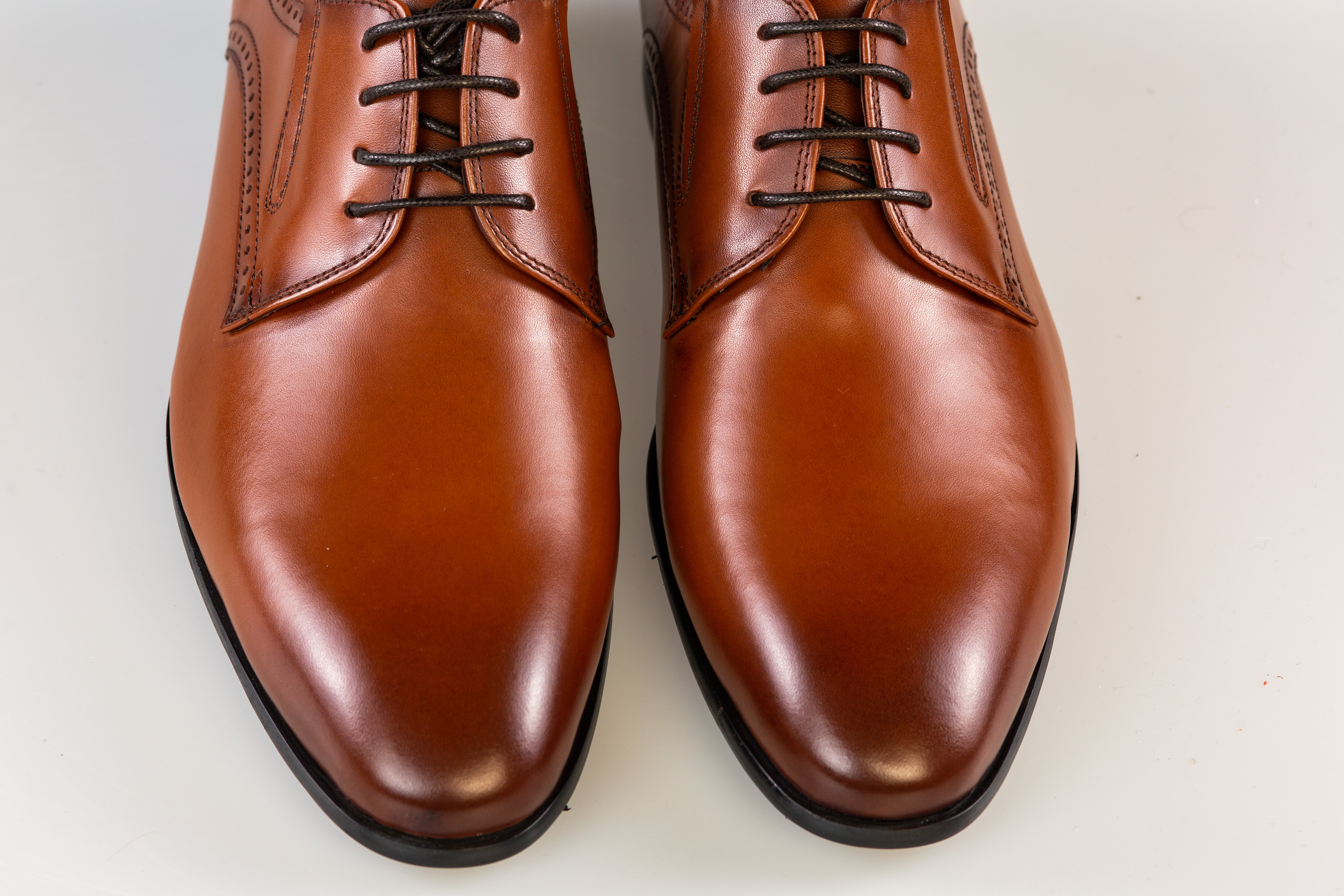 Pantofi barbati eleganti piele naturala 550-027 maro
