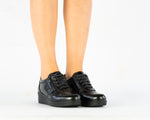 Pantofi dama casual piele naturala 5037 negru lac