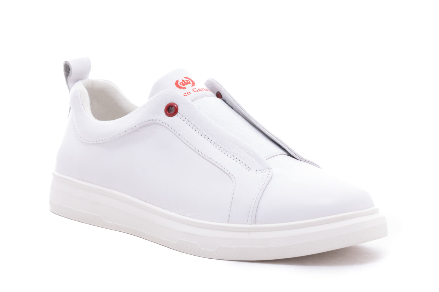 Pantofi barbati casual piele naturala FRANCO GERARDO 1001-1 alb