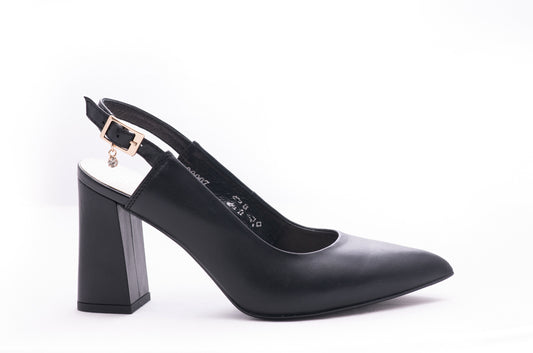 Pantofi dama eleganti piele naturala SALA 2007 negru box