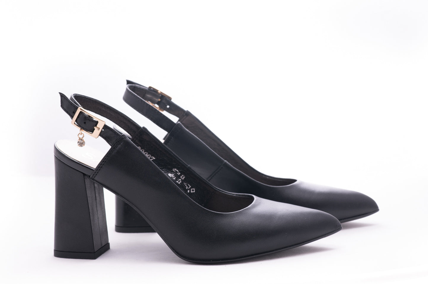 Pantofi dama eleganti piele naturala SALA 2007 negru box