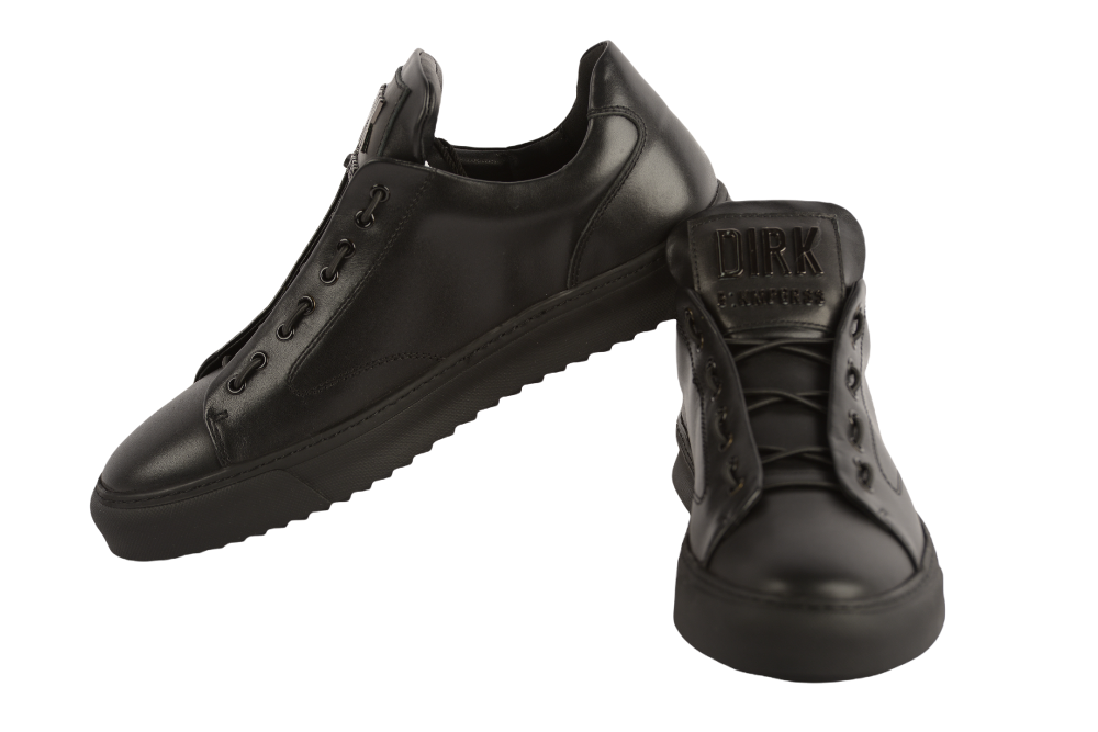 Men's casual shoes made of genuine leather ELDEMAS 90985 black