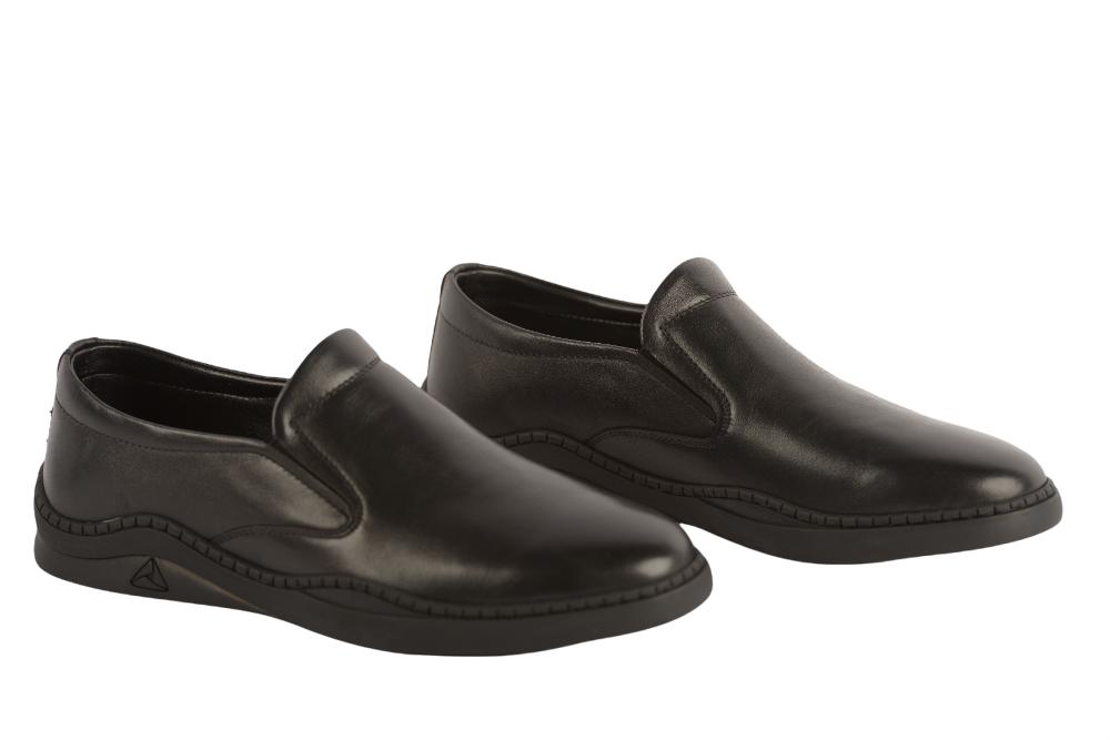 Men's casual shoes made of genuine leather MELS 1112 black